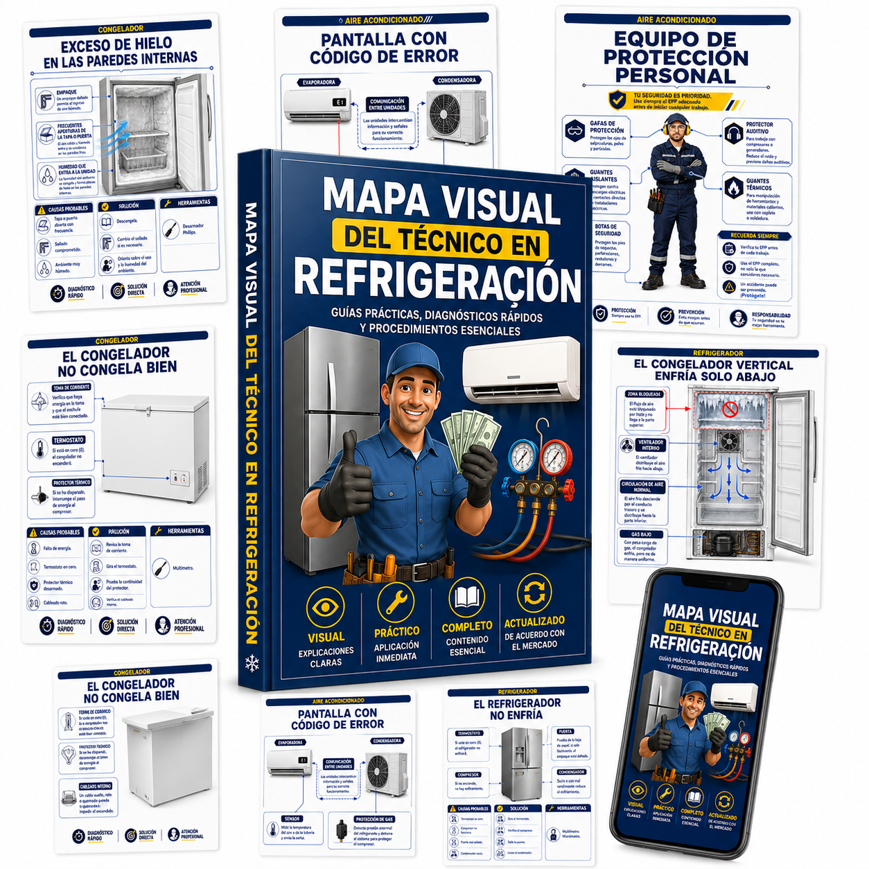 Todo lo que vas a recibir - Mapa Visual del Técnico en Refrigeración
