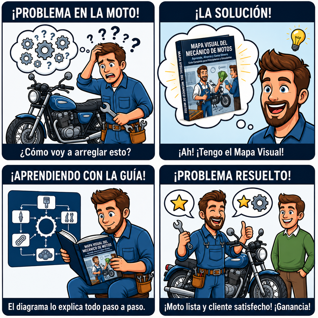 Mapa Visual del Mecánico de Motos