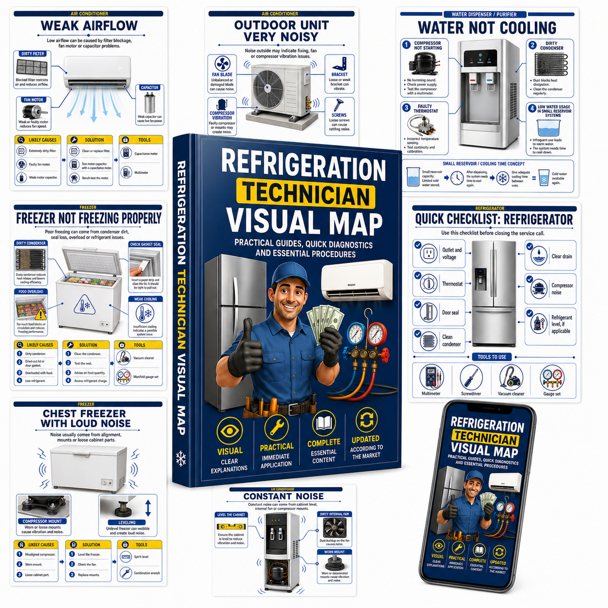 Everything you will receive - Refrigeration Technician Visual Map