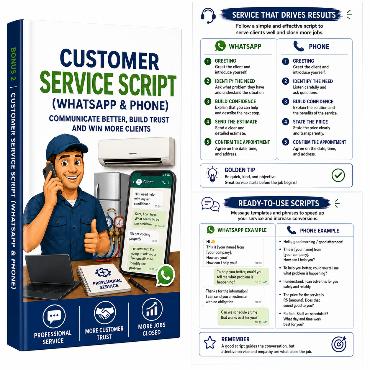 Customer Service Scripts (WhatsApp & Phone)