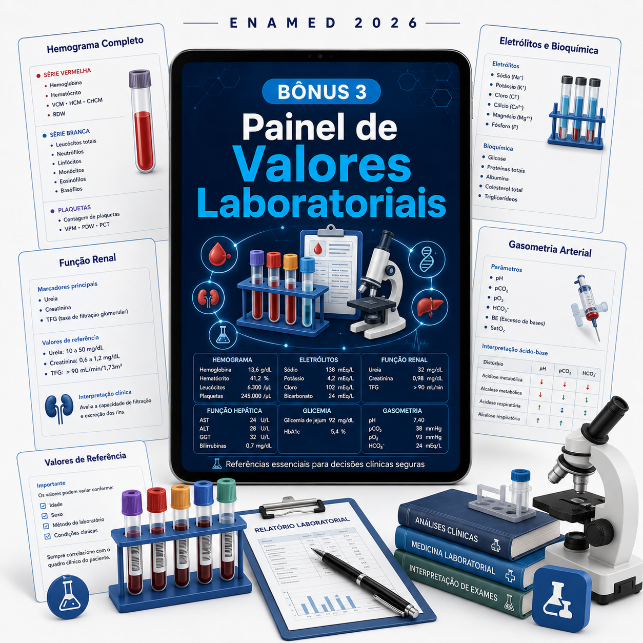 BÔNUS #3 - Painel de Valores Laboratoriais
