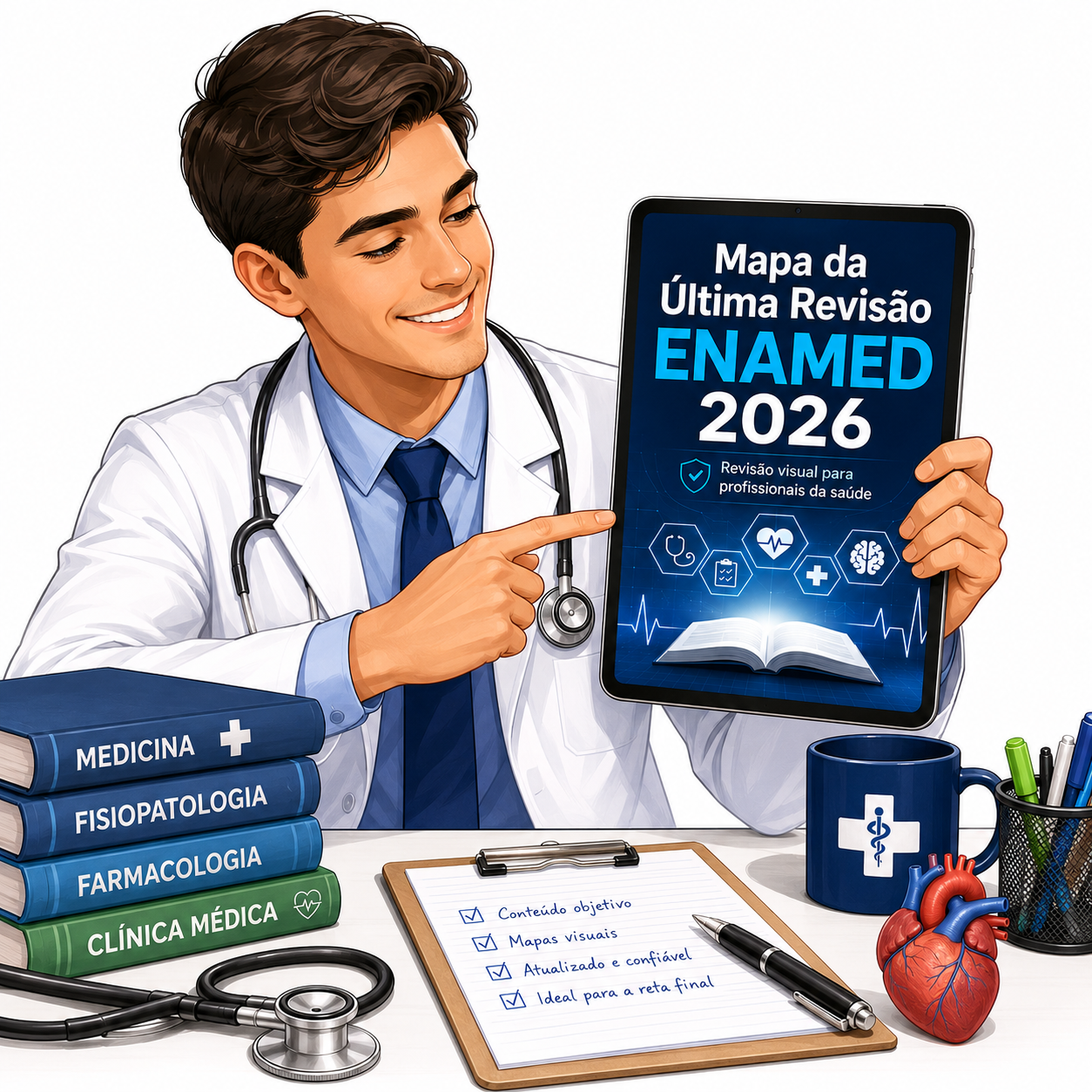 Tudo o que você precisa para fazer sua última revisão antes do ENAMED 2026